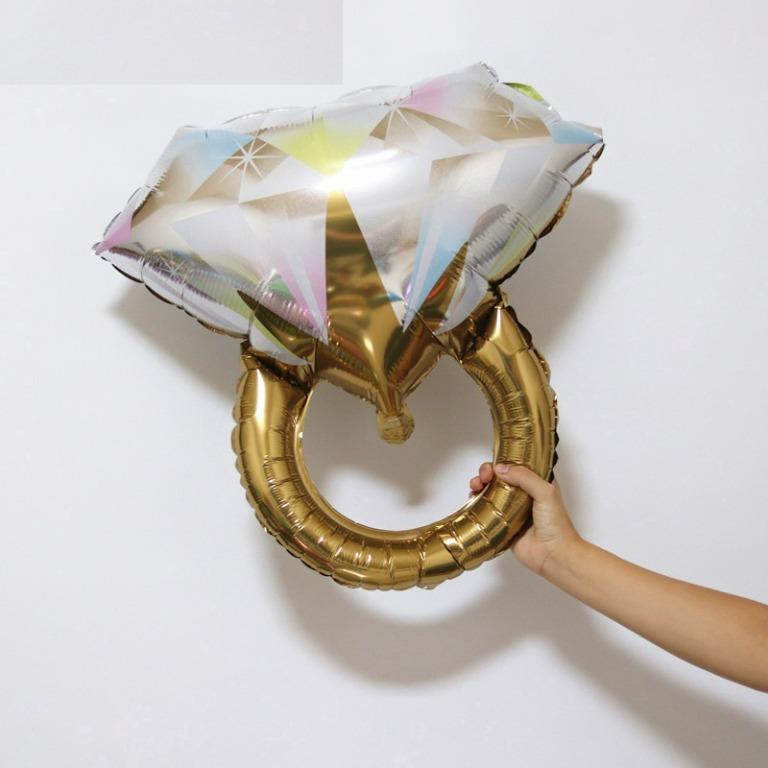 Large Foil Diamond Ring