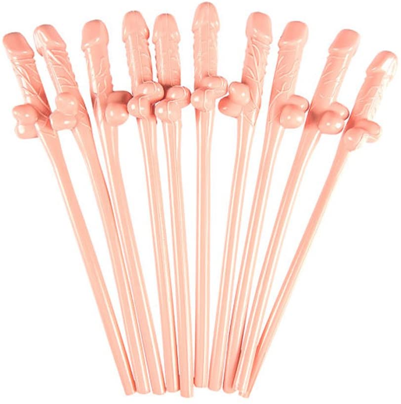 10pc Willy Pecker Straws