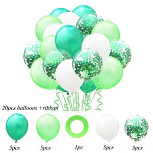 20Pcs 12inch Confetti Latex Balloons