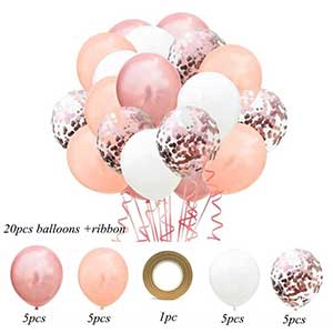 20Pcs 12inch Confetti Latex Balloons