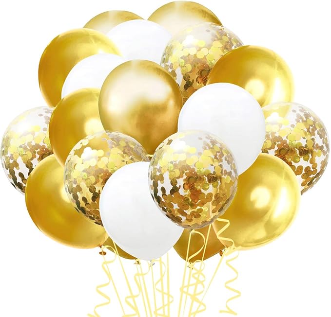 20Pcs 12inch Confetti Latex Balloons