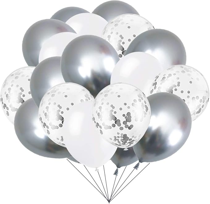 20Pcs 12inch Confetti Latex Balloons