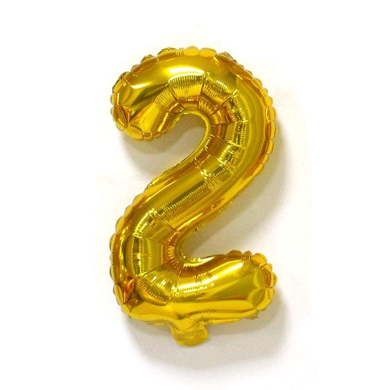 32 inch Foil Gold Number Balloon - 1