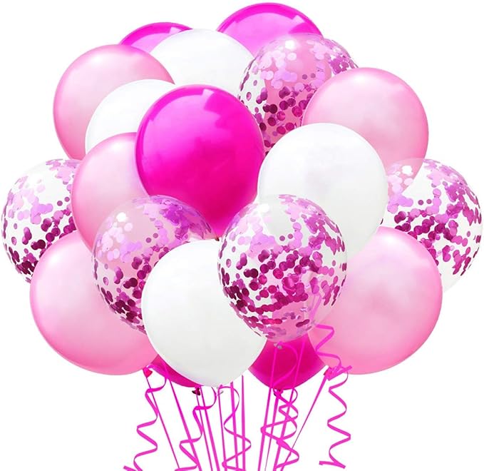 20Pcs 12inch Confetti Latex Balloons