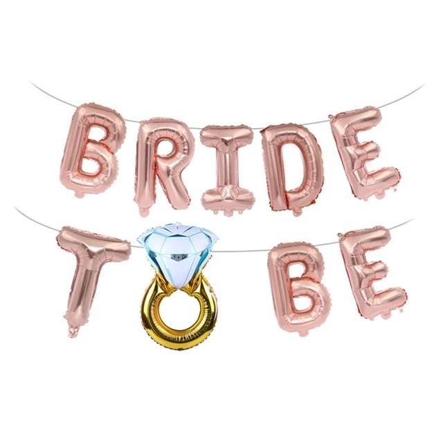 Rose Gold Bride To Be Balloon Set