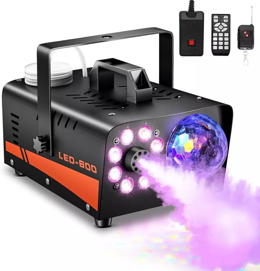 RGB LED Wireless Smoke Fog Machine 600W