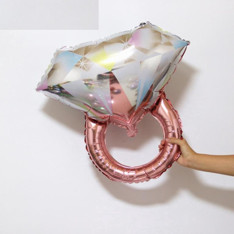 Large Foil Diamond Ring