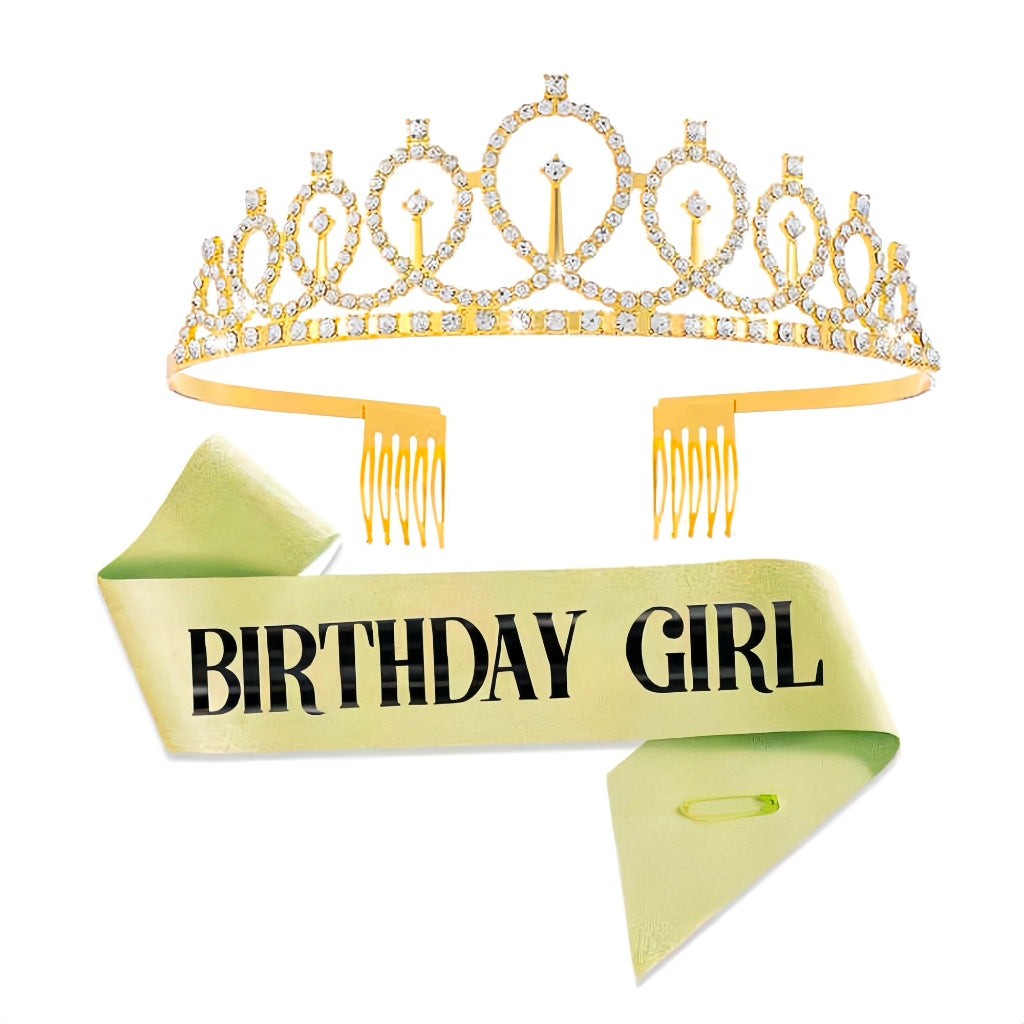 Happy Birthday Tiara + Sash